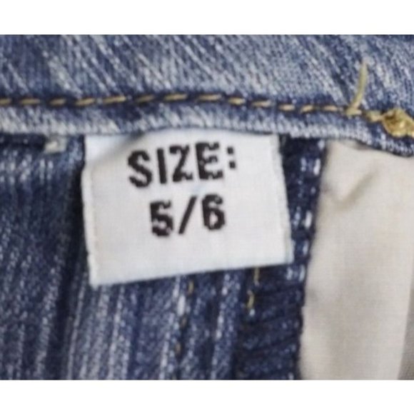 Pierre Cardin Women's Distressed Embroidered Straight Leg Jeans Size 5/6 - Picture 8 of 9